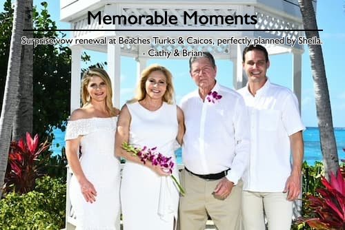 Family vow renewal at Beaches Turks & Caicos resort with expert planning by Sheila Cannon