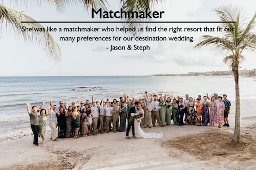 Romantic beach wedding in Mexico planned by Sheila Cannon with a stunning wedding party