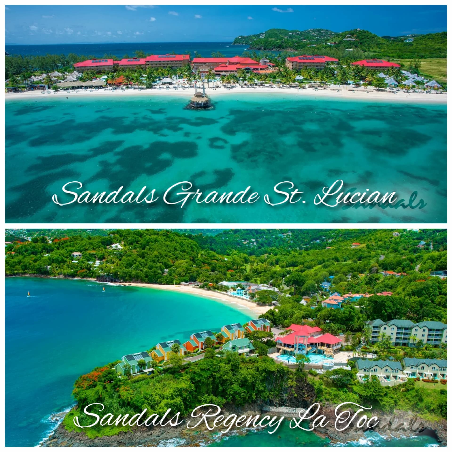 Split your stay between Sandals Regency La Toc and Sandals Grande St. Lucian to save big on Sandals Resorts vacation