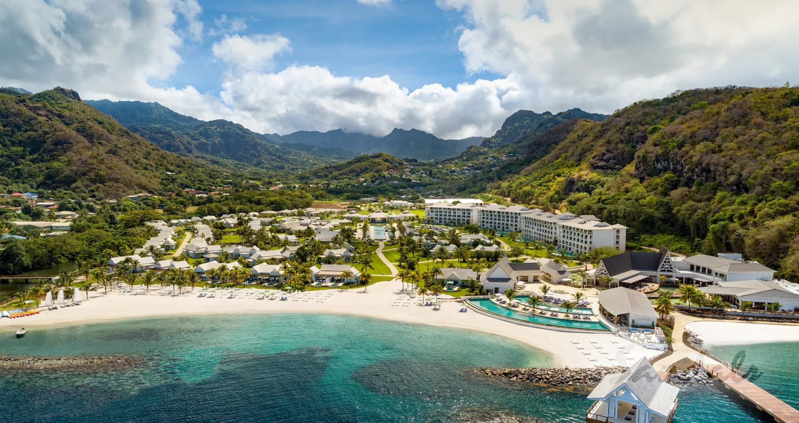 Breathtaking view of Sandals St. Vincent Resort beachfront