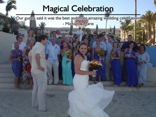 Michael and Marie’s daughter Katie at their destination wedding in Cabo San Lucas, planned flawlessly by Sheila Cannon.